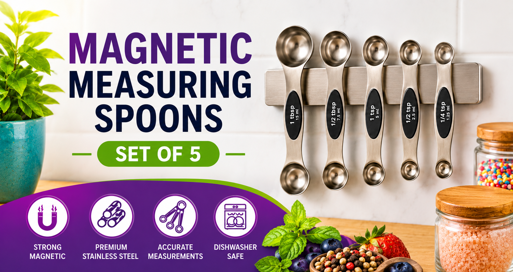 magnetic measuring spoons (5)