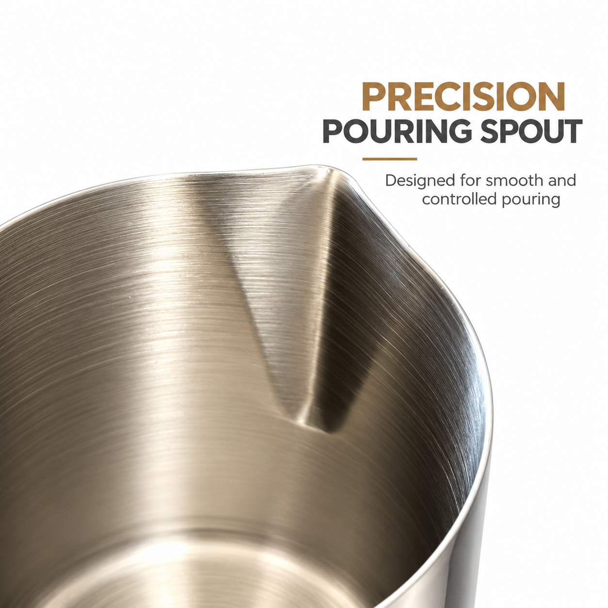 Stainless Steel Milk Frothing Pitcher 600ml - Image 6