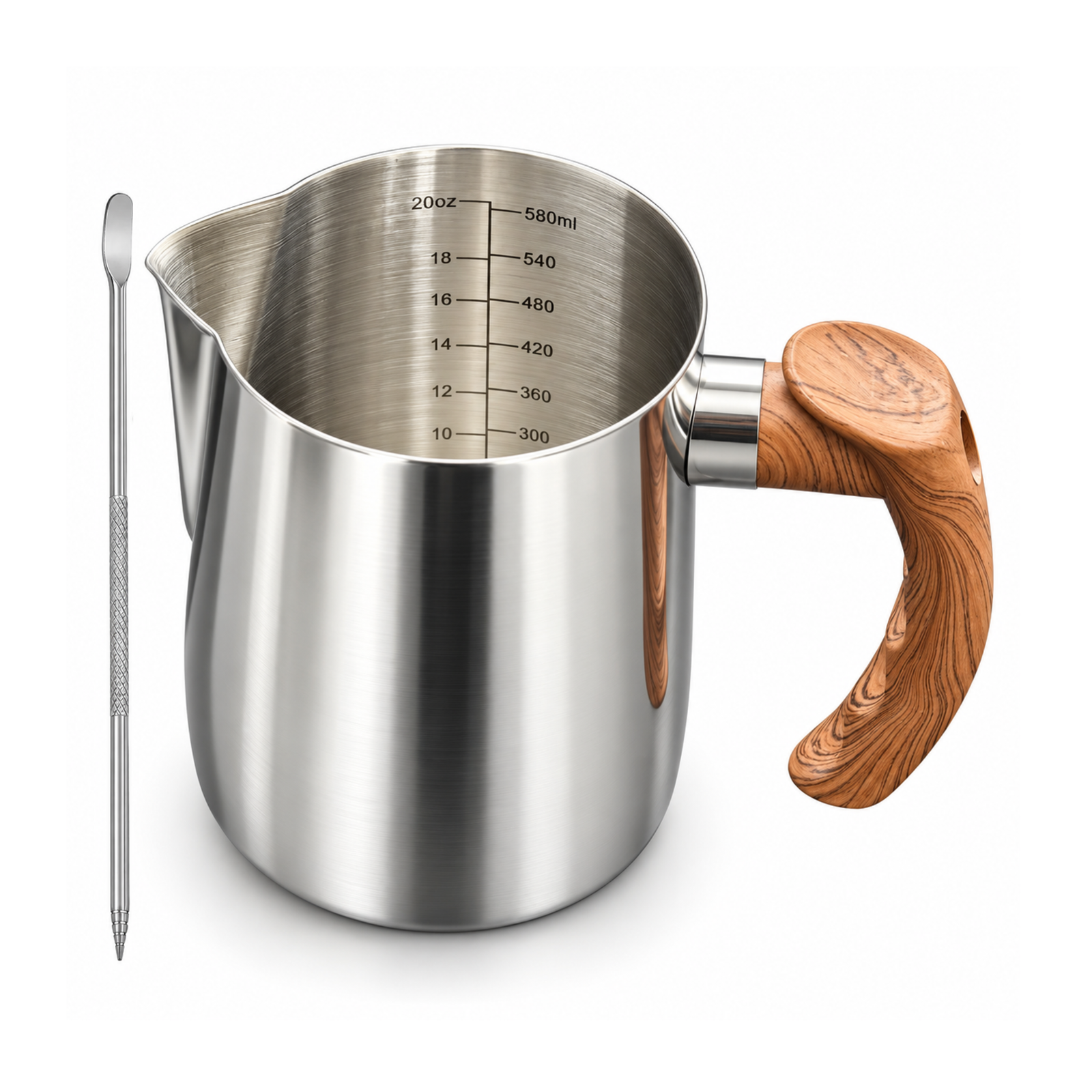 Stainless Steel Milk Frothing Pitcher 600ml